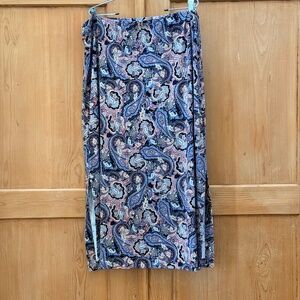 j.jill Paisley Maxi Skirt Sz XL